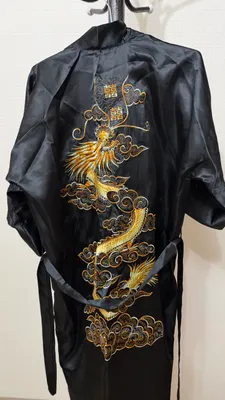 Xitoydan ayollar qora xalati, S/M/L o‘lcham 1