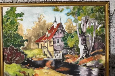 Картина Домик в деревне