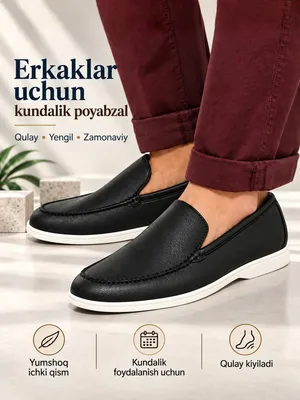 Loro piano erkaklar uchun makasinalar zamshvacharm 1
