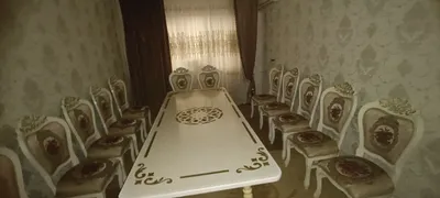 Стол стул гостиной 12 кишилик 1
