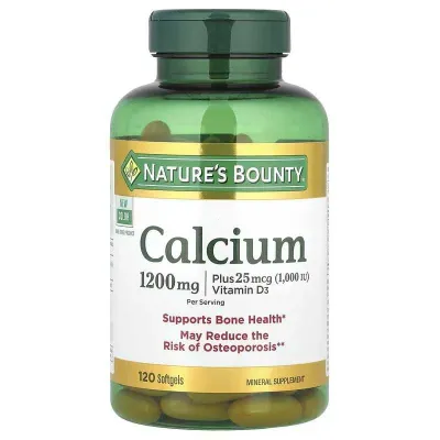 Nature's Bounty Calcium D3 bilan kalsiy, 1200 mg, 120 kapsula 1