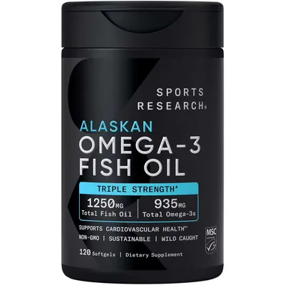 Sports Research Triple Strength Omega-3 Fish Oil — uch karra kuchga ega Omega-3 1