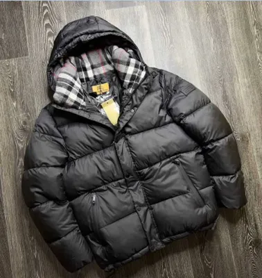 Пуховик Барбери \ burberry мужская куртка теплая зимняя 1