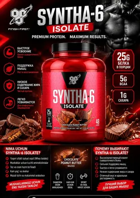Изолят протеина BSN SYNTHA-6 ISOLATE 1