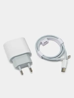 Зарядка для iPhone 20 Вт: блок (головка) + кабель 1