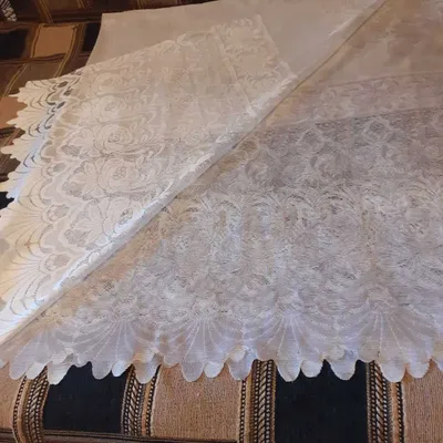 Тюль для окна белая .