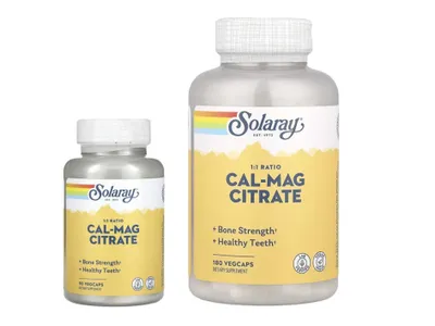 Solaray Cal-Mag Citrate — kalsiy va magniy sitrati 1