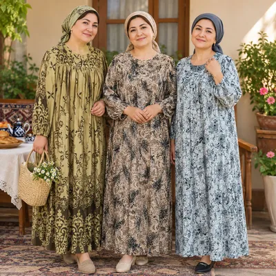 oʻzbekcha koylaklar 3 ta 1