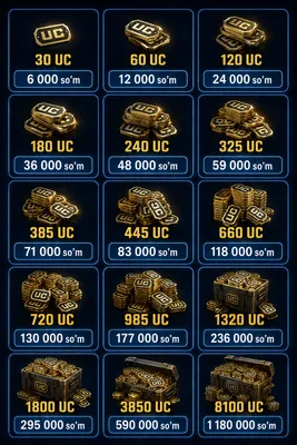 PUBG MOBILE 60 UC | Донат для других игр