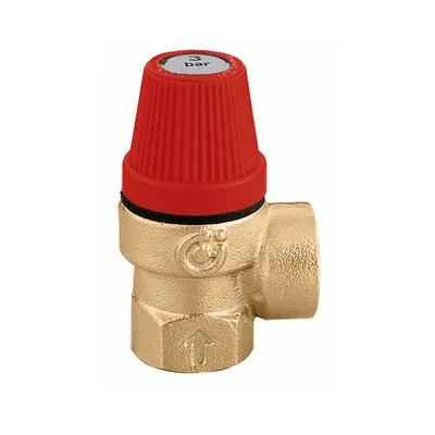 CALEFFI 1/2" 3 barli xavfsizlik klapani 1