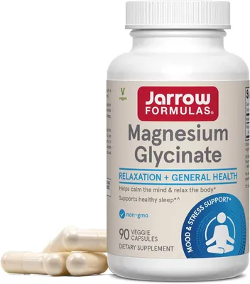 Jarrow Formulas Magnesium Glycinate 360 мг, 90 штук