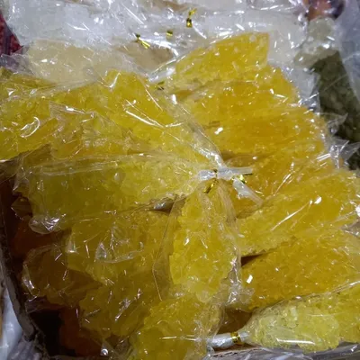 Sariq va oq navot, tayoqchadagi shakar 1