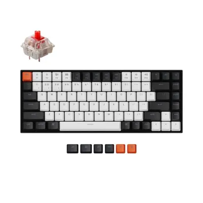Keychron K2 klaviaturasi, 84 tugma, Gateron White LED Blue / Red 1