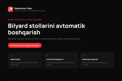 Bilyard xona dasturi | Программа для бильярдной 1