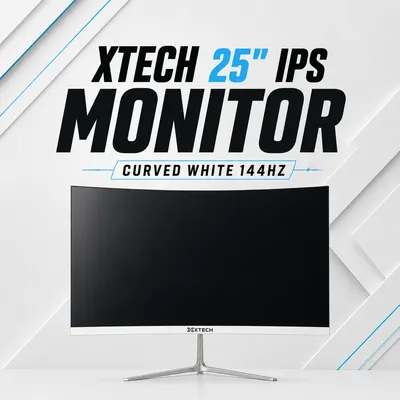 Монитор XTECH 25'' IPS 144Hz (Curved) WHITE 1
