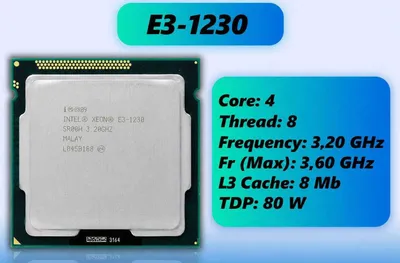 Intel Xeon E3-1230 — o‘yinlar va ish uchun Core i7 analogi