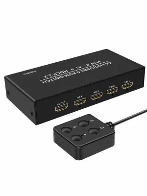 USB HDMI KVM Switch свитч переключатель 4-1 свитчер выносной кнопкой 1