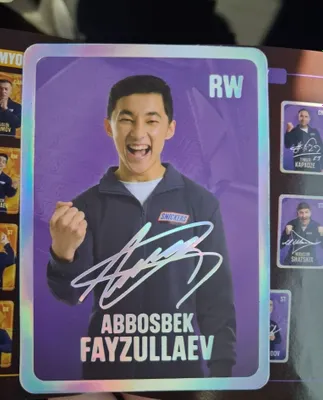 Abbosbek Fayzulayev aftograf 350.000 ming so‘m