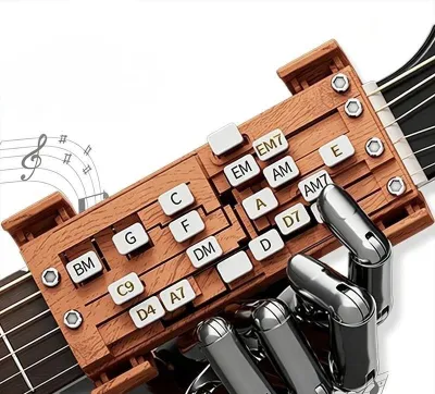 Bir tegishda akkordlarni ijro etuvchi gitara yordamchi qurilmasi 1