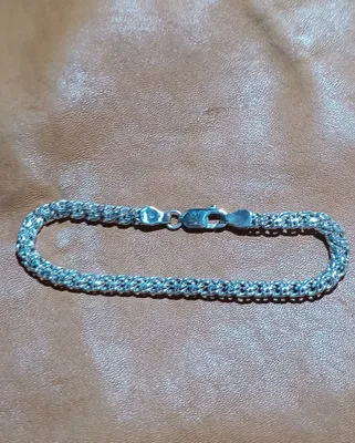Серебряный мужской браслет 1