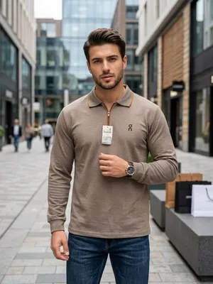 Футболка с длинными рукавами для мужчин на зиму и осень 3