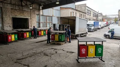 Урна для сортировки мусора 3 секции Доставка есть 1