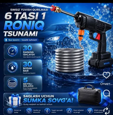 Карчер Мини мойка высокого давления Roniq Tsunami 1