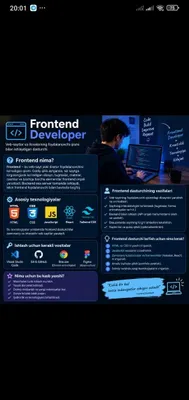 Frontend dasturchi — sayt yaratish