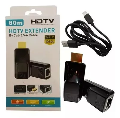 Chegirma! Yetkazib berish! HDMI extender 60 metr, HDMI LAN uzaytirgich, quvvat bilan 1
