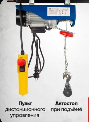 TOR PA elektr tal, 250/500 kg, 12/6 m (TOR modeli) 1