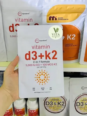 Vitamin d3 k2 5000 IU, витамин д3 к2 ,180 tali 1