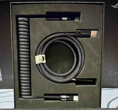 * - coiled aviator cable ASUS ROG , Attack shark