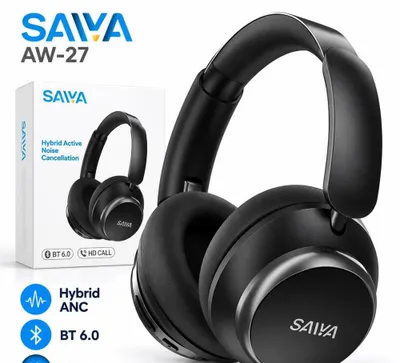 SAIVA AW-27 наушники | Hybrid ANC | Hi-Res | Bluetooth 6.0 | до 32 часов 1