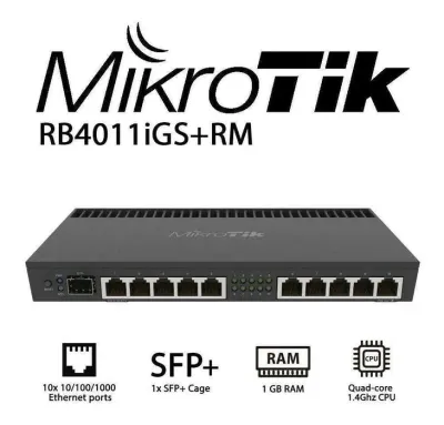 Маршрутизатор MikroTik RB4011 iGS-RM