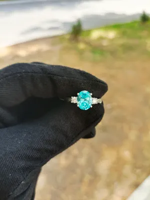 Серебро 925 пробы, женское кольцо, муассанит, циркон 1