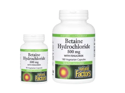 Natural Factors Betaine Hydrochloride — betain gidroxloridi 1