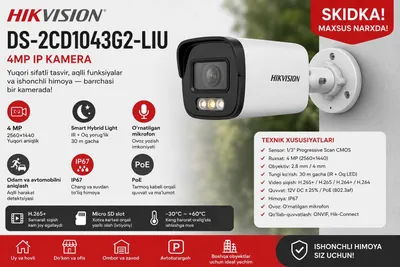 Hikvision DS-2CD1043G2-I 4MP IP kamera 1