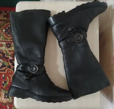 Baland qo‘njli ayollar charm etiklari 1