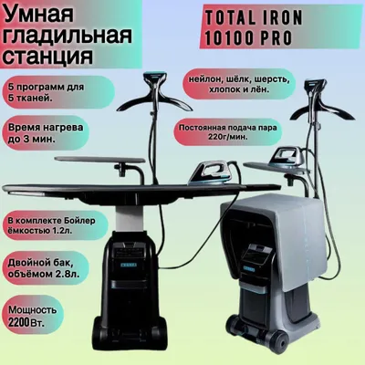 Профессиональный паровой утюг для одежды. Вертикальный, горизонтальный 1
