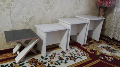 Taburetka stollar, yangi yasalgan, yiģiladiganiyam 1