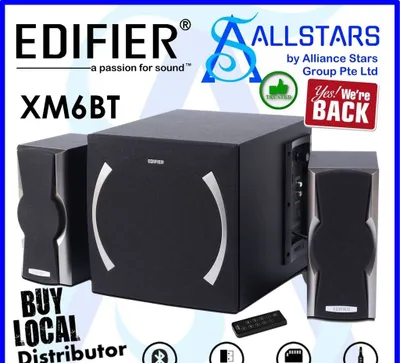 Edifer XM6BT Bluetoth,USB,AUX,SD Kart. 1