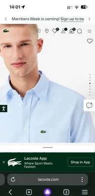 Lacoste kuylak amerikadan kelgan original 1