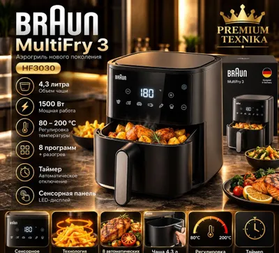 Аэрогриль Braun MultiFry 3 HF3030