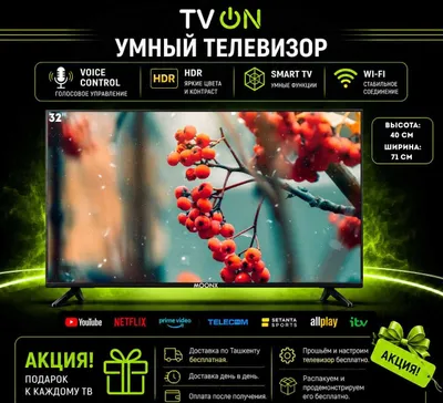 Телевизор Moonx 32 Smart TV Android HD HDR IPS WiFi голосовой пульт 1