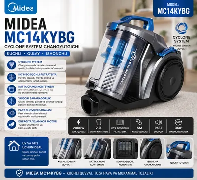 Midea MC14KYBG Cyclone System changyutgichi