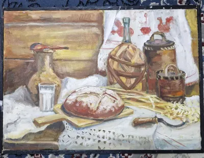 Масленная картина натюрморт