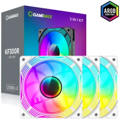 GameMax KF300R WH BL — корпусной вентилятор