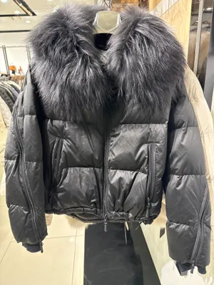 женский куртка зимняя мехом натуральным 1