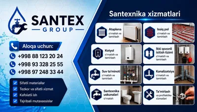 Santexnika xizmatlari. Dvux kontrniy katyolarni tamirlash 1