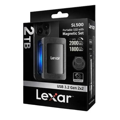 SSD Lexar SL500 Hard Внешний диск 2000 mb/s 1